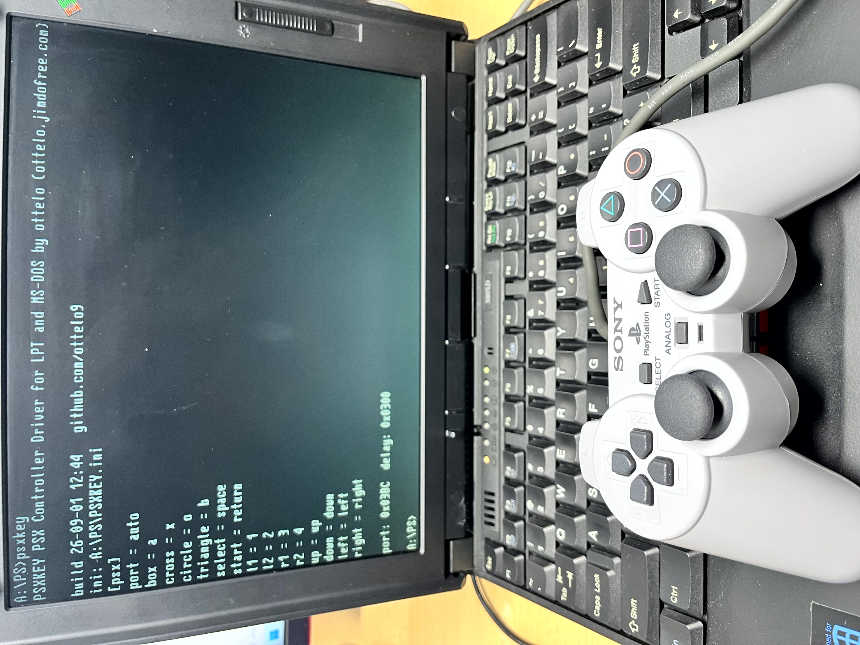 PSXKEY startup output